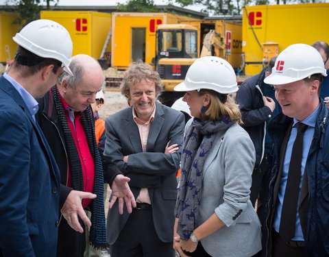 Eerstesteenlegging nieuwe schoolgebouw van de International School of Ghent (ISG) aan De Pintelaan-57265