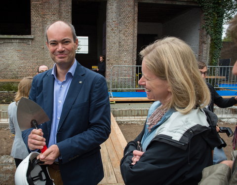 Eerstesteenlegging nieuwe schoolgebouw van de International School of Ghent (ISG) aan De Pintelaan-57272