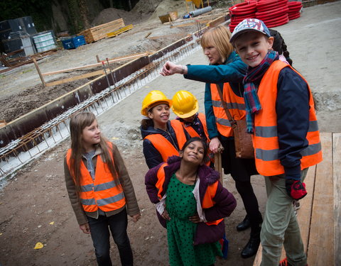 Eerstesteenlegging nieuwe schoolgebouw van de International School of Ghent (ISG) aan De Pintelaan-57279