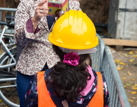 Eerstesteenlegging nieuwe schoolgebouw van de International School of Ghent (ISG) aan De Pintelaan-57282