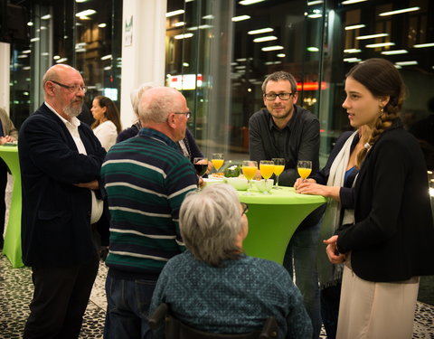 Opening tentoonstelling 'Belgische koorddansers’ met 52 schilderijen van Belgische premiers-59054