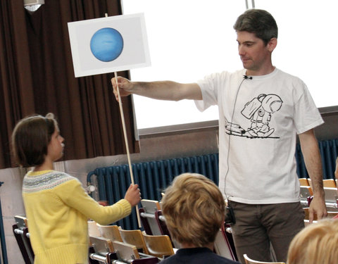 Kinderuniversiteit Gent over sterren en planeten, organisatie UGent en Volkssterrenwacht Armand Pien-6039