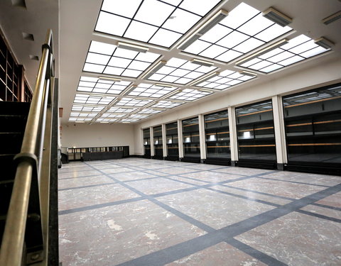 Interieur ontruimde Boekentoren voor restauratie-60479