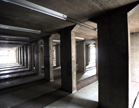 Interieur ontruimde Boekentoren voor restauratie-60497