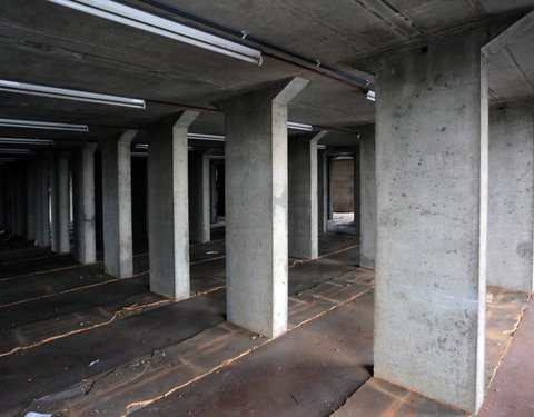 Interieur ontruimde Boekentoren voor restauratie-60499