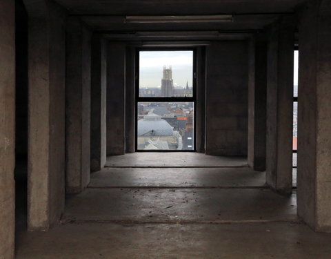 Interieur ontruimde Boekentoren voor restauratie-60502