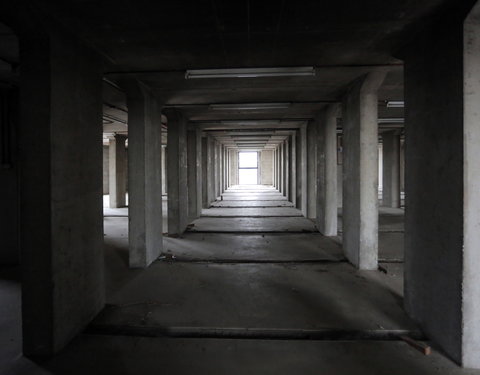 Interieur ontruimde Boekentoren voor restauratie-60503