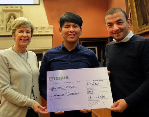 Uitreiking 1ste DiverGent prijs door de UGent en de Stad Gent