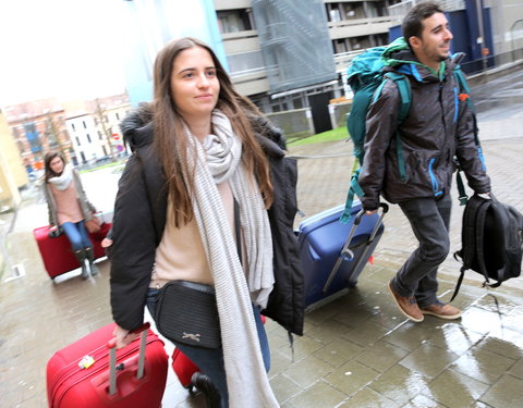 Check-in van buitenlandse studenten