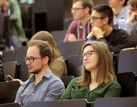 Gastcollege door minister van Justitie Koen Geens voor studenten 2de bachelor Rechten-61344