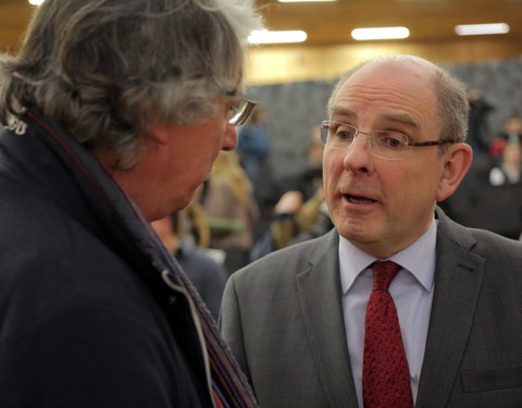 Gastcollege door minister van Justitie Koen Geens voor studenten 2de bachelor Rechten-61362