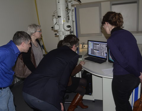 Inhuldiging Jeol JEM1400plus life science transmissie electronenmicroscoop in TEM-Core facility aan de Proeftuinstraat-63598