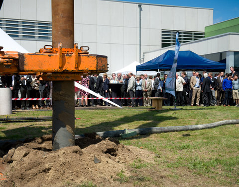 Startschot voor uitbreiding van Wetenschapspark Greenbridge, met boring van eerste energiepaal-6617