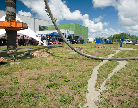 Startschot voor uitbreiding van Wetenschapspark Greenbridge, met boring van eerste energiepaal-6624