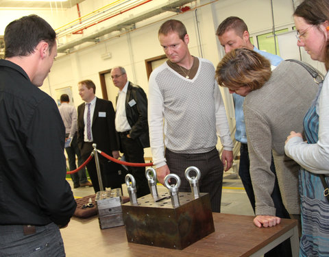 Inhuldiging nieuwe bi-componente extrusielijn, vakgroep Textielkunde (faculteit Ingenieurswetenschappen en Architectuur)-6745