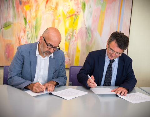 Formele ondertekening overeenkomst UGent/Lab Photonics en IMEC -67463