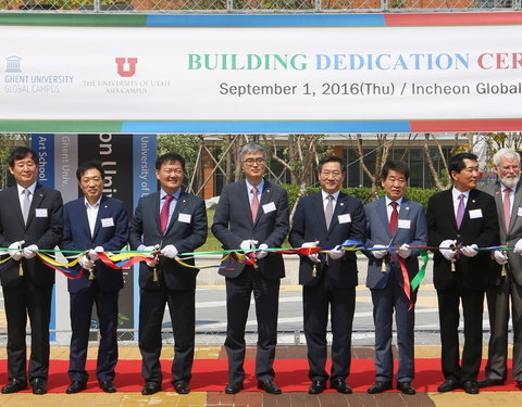 Opening academiejaar van Ghent University Global Campus in Korea met inhuldiging van nieuw gebouw voor onderwijs en onderzoek-67