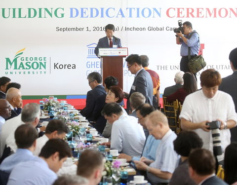 Opening academiejaar van Ghent University Global Campus in Korea met inhuldiging van nieuw gebouw voor onderwijs en onderzoek-67