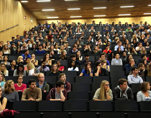 Ontvangst van internationale studenten tijdens Welcome Days 