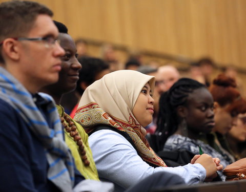 Ontvangst van internationale studenten tijdens Welcome Days 