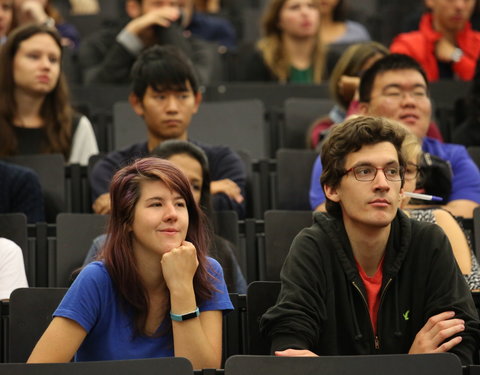 Ontvangst van internationale studenten tijdens Welcome Days 