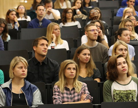 Ontvangst van internationale studenten tijdens Welcome Days 