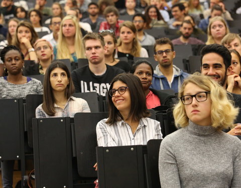 Ontvangst van internationale studenten tijdens Welcome Days 