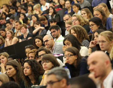 Ontvangst van internationale studenten tijdens Welcome Days 