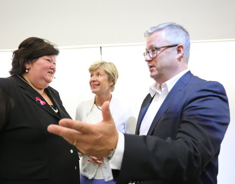 Openingscollege Politicologie met minister Maggie De Block