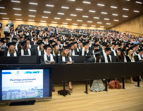 Proclamatie 2015/2016 faculteit Bio-ingenieurswetenschappen