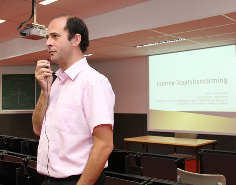 Openingscollege Interne Belgische Politiek en openingscollege Lokale Politiek met gastspreker Vlaams minister Geert Bourgeois-70