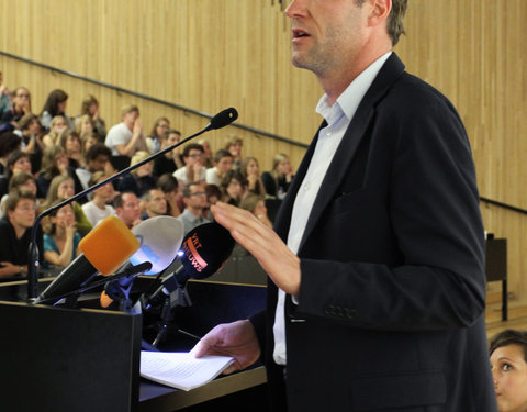 Openingscollege Politicologie met Paul Magnette-7068