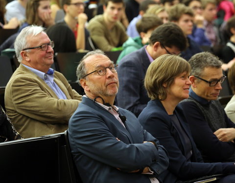 Gastcollege aan studenten Geneeskunde en Gezondheidswetenschappen door prof. Peter Piot