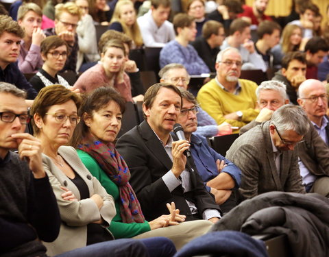 Gastcollege aan studenten Geneeskunde en Gezondheidswetenschappen door prof. Peter Piot