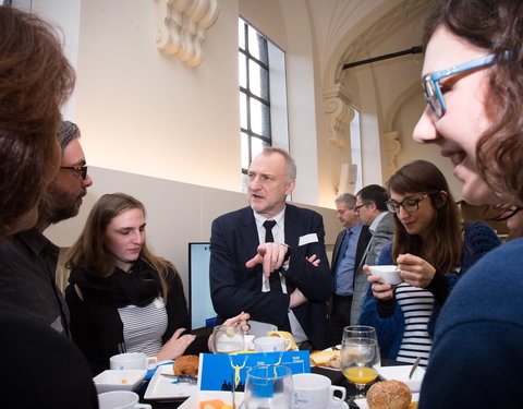 Onthaalontbijt voor nieuwe UGent medewerkers, aangesteld tussen 1 oktober en 16 november 2016