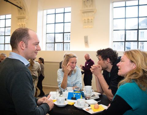 Onthaalontbijt voor nieuwe UGent medewerkers, aangesteld tussen 1 oktober en 16 november 2016