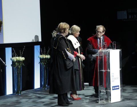 Uitreiking eredoctoraat aan Angela Merkel