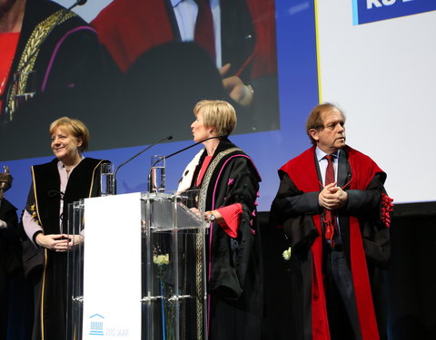 Uitreiking eredoctoraat aan Angela Merkel