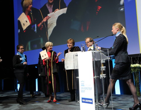 Uitreiking eredoctoraat aan Angela Merkel