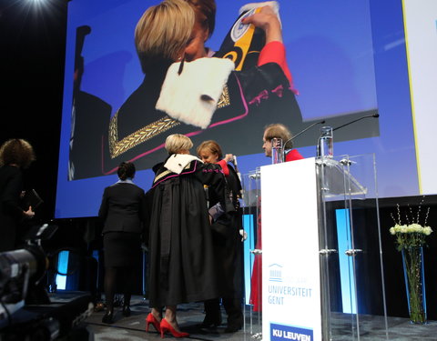 Uitreiking eredoctoraat aan Angela Merkel