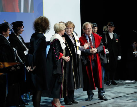 Uitreiking eredoctoraat aan Angela Merkel