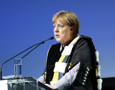 Uitreiking eredoctoraat aan Angela Merkel