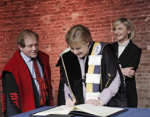 Uitreiking eredoctoraat aan Angela Merkel