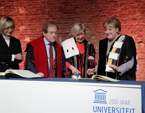 Uitreiking eredoctoraat aan Angela Merkel