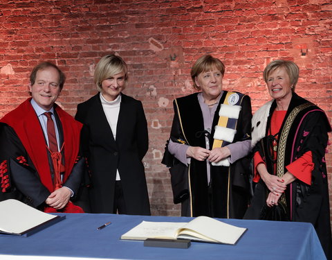 Uitreiking eredoctoraat aan Angela Merkel