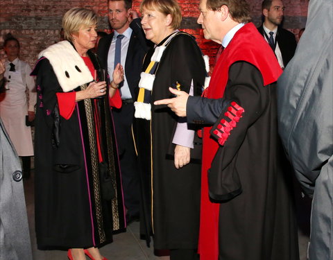 Uitreiking eredoctoraat aan Angela Merkel