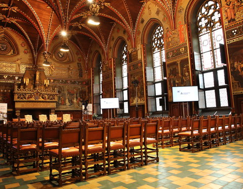 Inhuldiging samenwerking tussen Universiteit van de Verenigde Naties, UGent en VUB