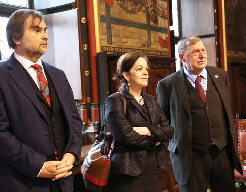 Inhuldiging samenwerking tussen Universiteit van de Verenigde Naties, UGent en VUB