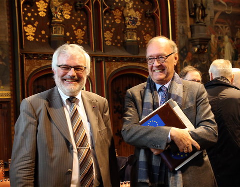 Inhuldiging samenwerking tussen Universiteit van de Verenigde Naties, UGent en VUB