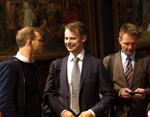 Inhuldiging samenwerking tussen Universiteit van de Verenigde Naties, UGent en VUB